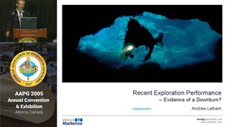 Andrew Latham - Recent Exploration Performance: Evidence of a Downturn?