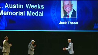 Jack Threet receives the 2011 L. Austin Weeks Medal