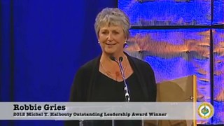 Robbie Gries receives the 2012 Michel T. Halbouty Award