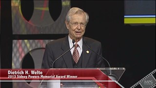 Dietrich Welte receives the 2013 Sidney Powers Award