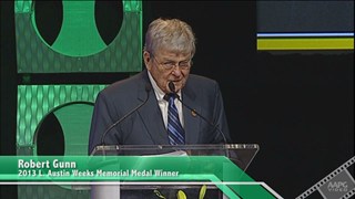 Robert Gunn receives the 2013 L. Austin Weeks Medal