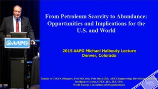 Thomas S. Ahlbrandt, ACE2015 Michel T. Halbouty Lecture