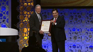 Hans Krause Receives the 2018 Michel T. Halbouty Award