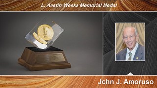 John Amoruso receives the 2018 L. Austin Weeks Medal