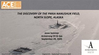 Jesse Sommer - Pikka Field and the Opening of the Nanushuk Play, North Slope, Alaska