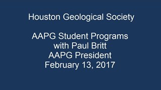 AAPG Student Programs with Paul Britt