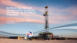 John Polasek - Wolfbone Appraisal and Development In Southeast New Mexico: An Evolution to Profitability