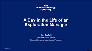A day in the life of an exploration manager