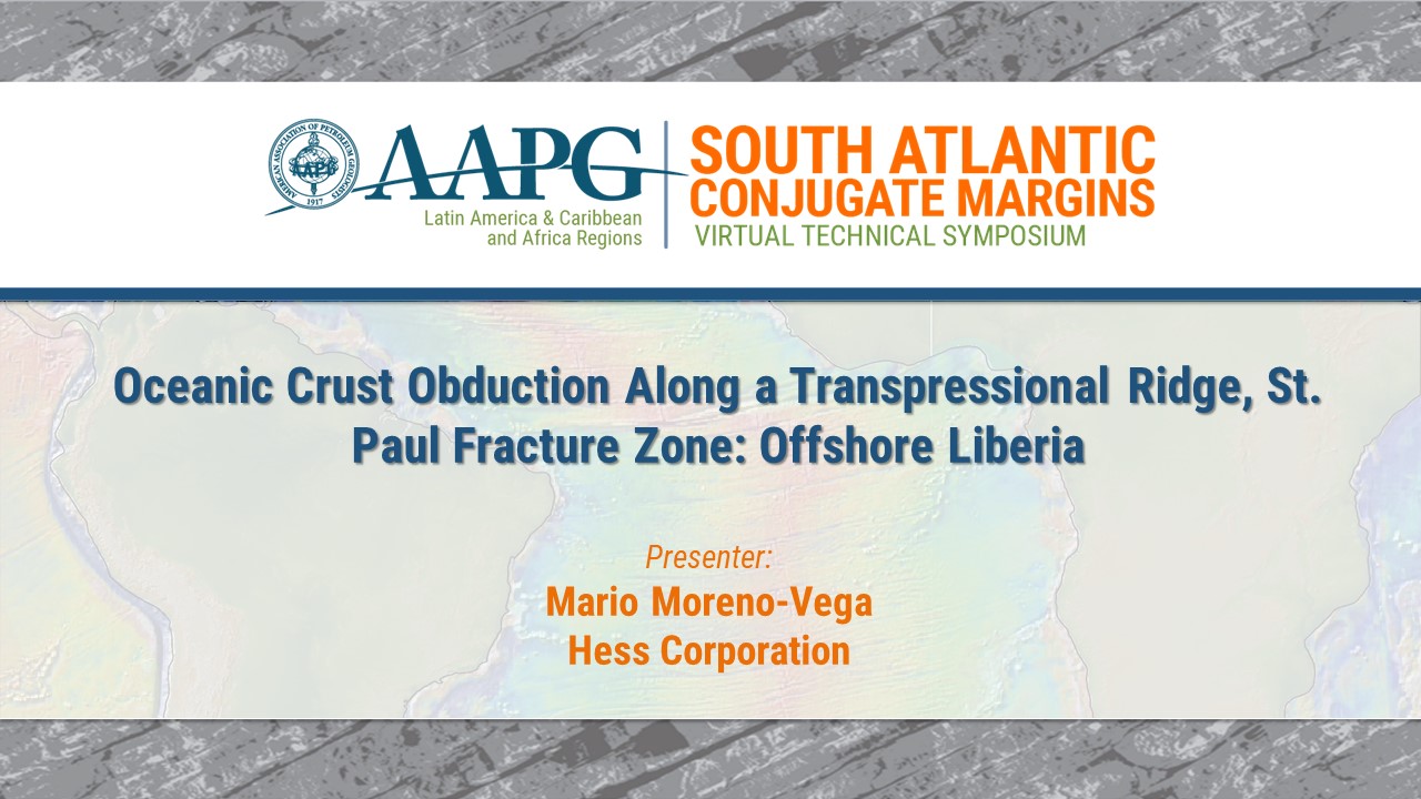 Oceanic Crust Obduction Along a Transpressional Ridge, St. Paul Fracture Zone: Offshore Liberia